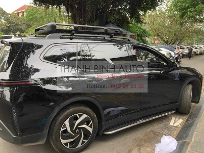 Combo Giá nóc dọc + Baga 2 tầng & Bậc lên xuống cho xe Vinfast Limo Green